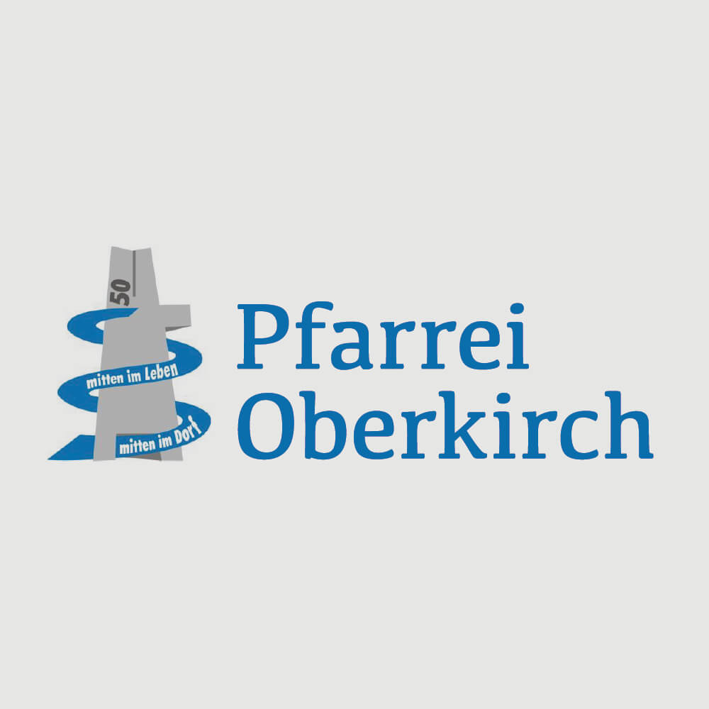 Logo Pfarrei Oberkirch als Kundenreferenz von Bacher PrePress