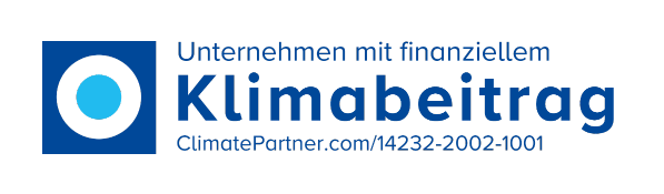 Label von finanziellem Klimabeitrag bei ClimatePartner